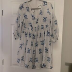 H&M size XS Blue Floral sundress